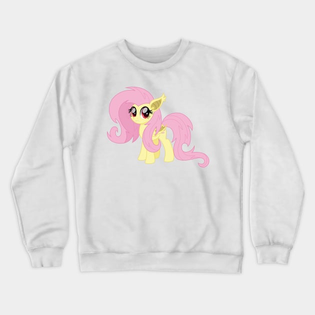 Fluttershy bat pony Crewneck Sweatshirt by CloudyGlow